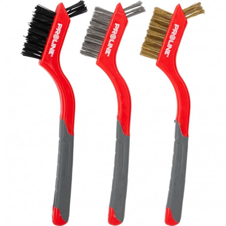 Zestaw szczotek drucianych 3 tk, 3x7 rida, 180mm, proline