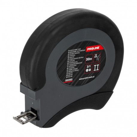 Miara 30m*13mm terasest mõõdulint nailonkattega suletud korpuses proline, ce