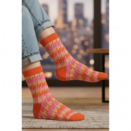SOKISAHTEL Pierre Mantoux CIRIS oranžid õrnalt sädelevad sokid 662, 676