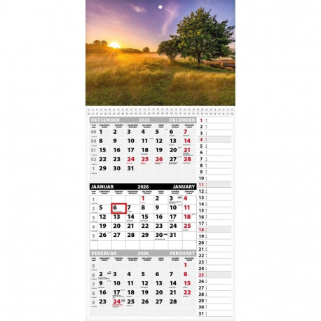 Seinakalender Trio Memo pilt 11 2026a.