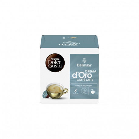 Nescafe Dolce Gusto Dallmayr Crema d'Oro Caffe Latte Coffee, 16 capsules