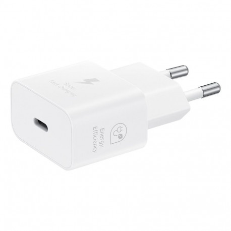 EP-T2510EWE + EP-DN980BWE Samsung USB-C 25W Travel Charger + USB-C Data Cable White (bulk)