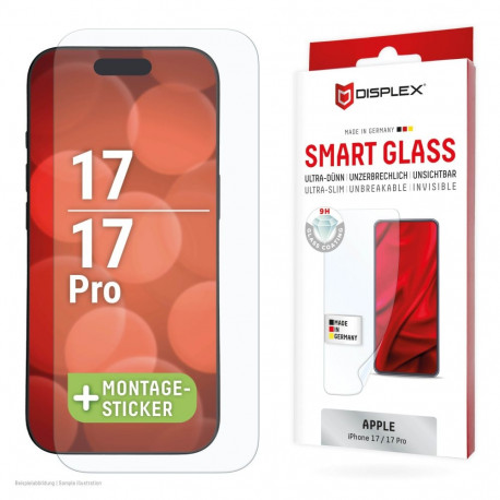Apple iPhone 17/17  Pro Smart Screen Glass By Displex Transparent
