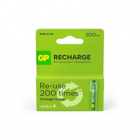 ACCU GP AAA 800MAH 4PCS