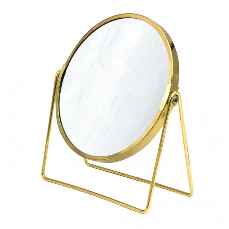 MAKE-UP MIRROR SUMMER S GOLD STEEL/GLASS