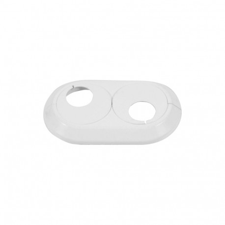 DOUBLE RING FOR PIPES 16MM WHITE