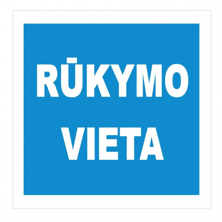 STICKER PLACE FOR SMOKING 135X135MM