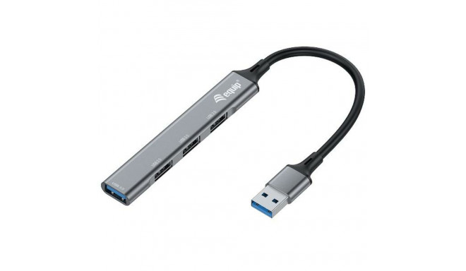 4-Port USB Hub Equip 12896007101 Aluminium
