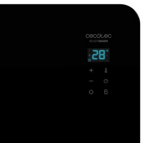 Heater panel Cecotec Ready Warm 6670 Crystal Connection Black 1000 W