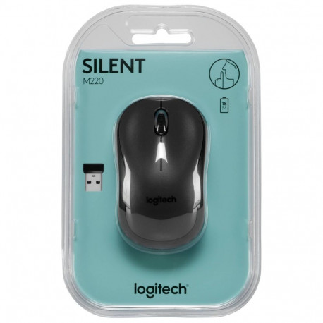 Myszka Logitech M220 Silent bezprzewodowa czarna