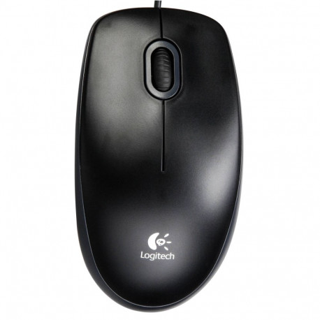 Myszka Logitech B100 OEM przewodowa czarna
