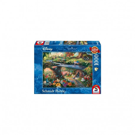 Schmidt Spiele Thomas Kinkade: Painter of Light - Disney - Alice in Wonderland, Jigsaw Puzzle (1000 