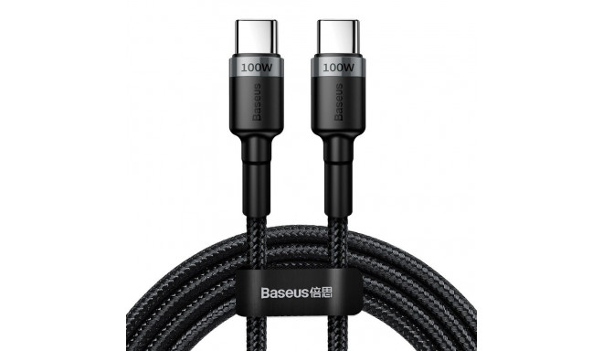 Baseus CATKLF-ALG1 USB-C - USB-C PD QC cable 100W 5A 2m - gray