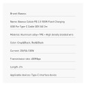 Baseus CATKLF-ALG1 USB-C - USB-C PD QC cable 100W 5A 2m - gray