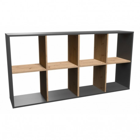 Topeshop MALAX 2X4 ANT/ART living room bookcase