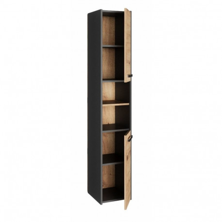 Topeshop S30 ANTRACYT/ARTISAN bathroom storage cabinet