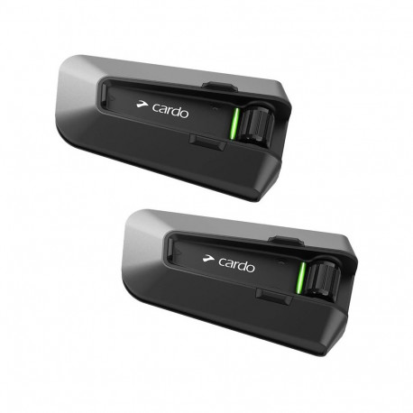 Cardo PT200101 motorcycle intercom 2 channels 1600 m Black