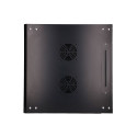 Extralink Rackmount cabinet 9U 600x600 Black wall mounted
