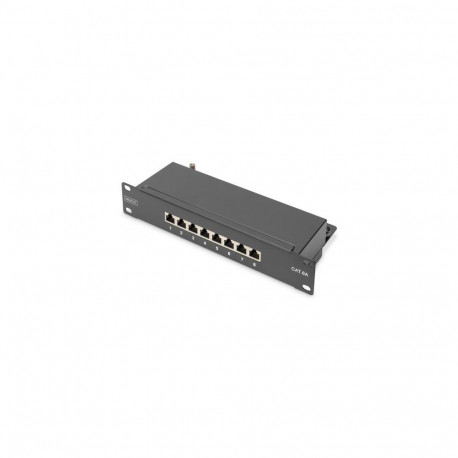 Digitus CAT 6A, class E patch panel, shielded, black