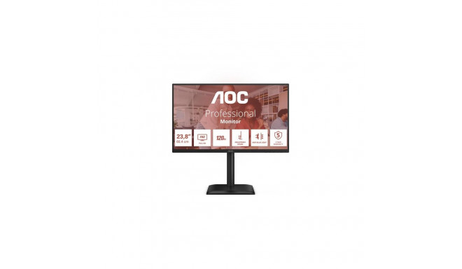 AOC E4 24E4CV computer monitor 60.5 cm (23.8&quot;) 1920 x 1080 pixels Full HD LED Black