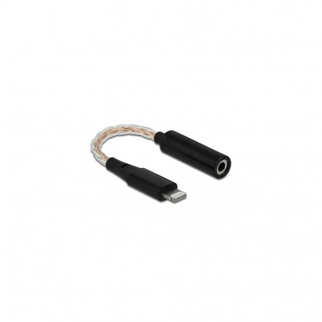 DeLOCK 66317 mobile phone cable Black 0.105 m 3.5mm Lightning