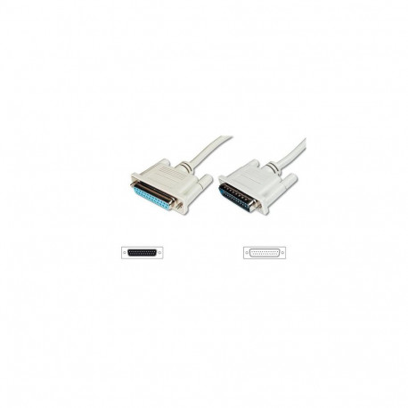 Digitus Datatransfer extension cable, D-Sub25/M - D-Sub25/F