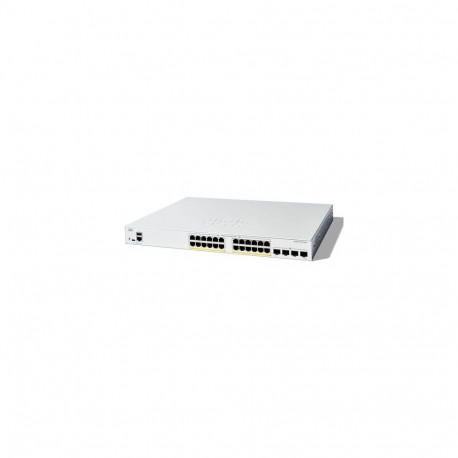 Cisco Catalyst 1200-24FP-4G Smart Switch, 24 Port GE, Full PoE, 4x1GE SFP, Limited Lifetime Protecti