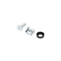 Intellinet Cage Nut Set (100 Pack), M6 Nuts, Bolts and Washers, Suitable for Network Cabinets/Server