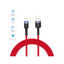 Tellur Data Cable USB to Lightning with LED Light 3A 1.2m Red