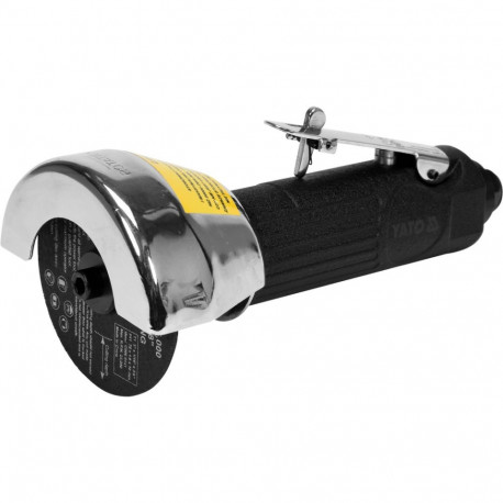Yato pneumatic cut-off tool YT-09715, 18000 rpm, 75 mm, 0.65 MPa, 127 l/min, 87 dB(A), 98 dB(A), 1.3