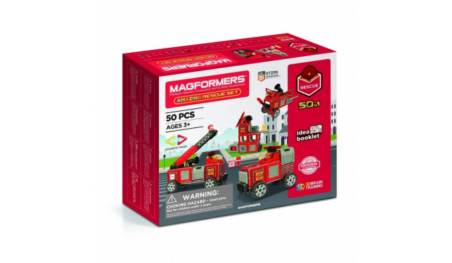Construction blocks Magformers Emergency set