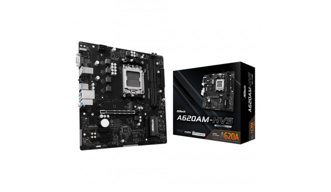 Mainboard|ASROCK|AMD A620A|SAM5|Micro-ATX|Memory DDR5|Memory slots 2|A620AM-HVS