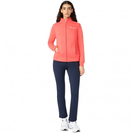 Dres damski Champion Full Zip Suit pomarańczowo-granatowy 118289 RS073 M