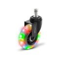 Mänguritooli rattad Trust GXT701 LED Gel Chair Wheels, 5tk