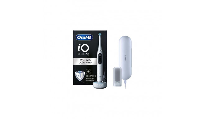 Oral-B Electric Toothbrush iO Series 10 with iO Sense Charger and Travel Case White EU