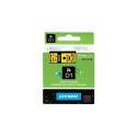 Label Tape - Dymo 45808 D1 Polyester Black on Yellow