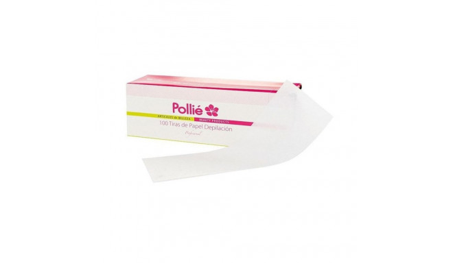 POLLIE DEPILACION TIRAS DE PAPEL 100 TIRAS 100UN