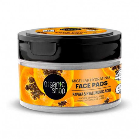 Organic Shop mitsellaar-näopadjad papaiaga niisutavad 20tk