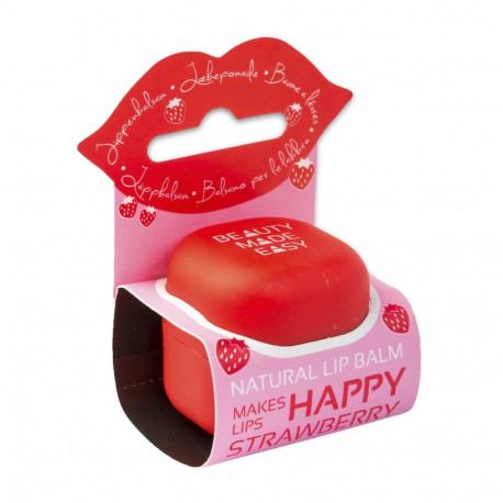 BEAUTY MADE EASY NATURAL BALSAMO LABIAL FRESA 1UN