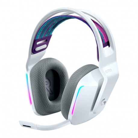 LOGITECH G733 LIGHTSPEED Wireless RGB Gaming Headset - WHITE