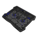 CANYON NS03, Cooling stand dual-fan with 2x2.0 USB hub, support up to 10”-15.6” laptop, ABS plastic 