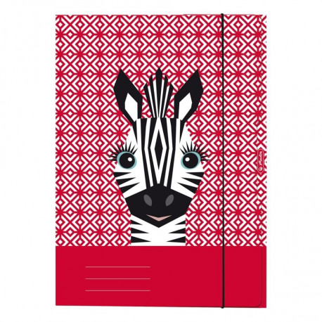 Herlitz kummiga kaaned, A4 - Armsad Loomad / Sebra