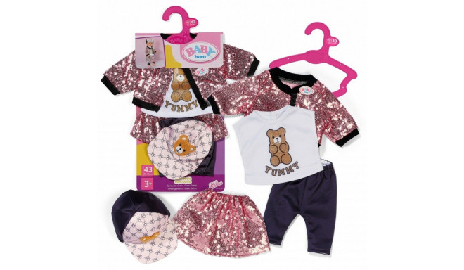 Ubranko w stylu glamour dla baby born 43 cm