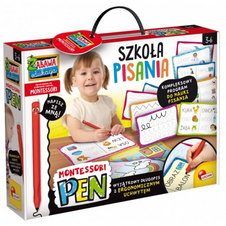 Zestaw edukacyjny montessori pen szkoła pisania z 18 tabliczkami