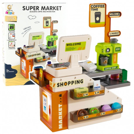 poekassa kohvik tarvikud valgused helid 70 tk