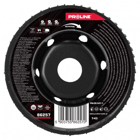 Tarcza kumer tarnik jämedad hambad ots- ja külgfreess 120mm proline