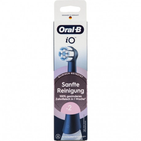 Oral-B iO Toothbrush Heads Gentle Cleaning 2 pcs black