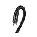 Kaabel Spring type USB2.0 A plug - USB C plug 1.0m 2A black BASEUS