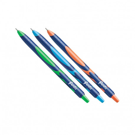 Ball pen "Sky" FOROFIS retractable oil based blue ink 0.7mm