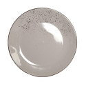 SALAD PLATE WITH SPECKLE BROWN 19.5CM